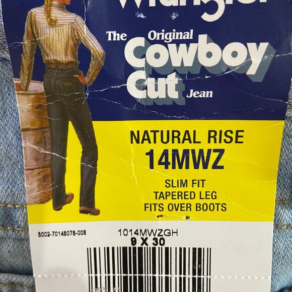 **Wrangler** Women's Cowboy Cut High Rise Slim Fit Tapered Leg Jean - Picture 3 of 4